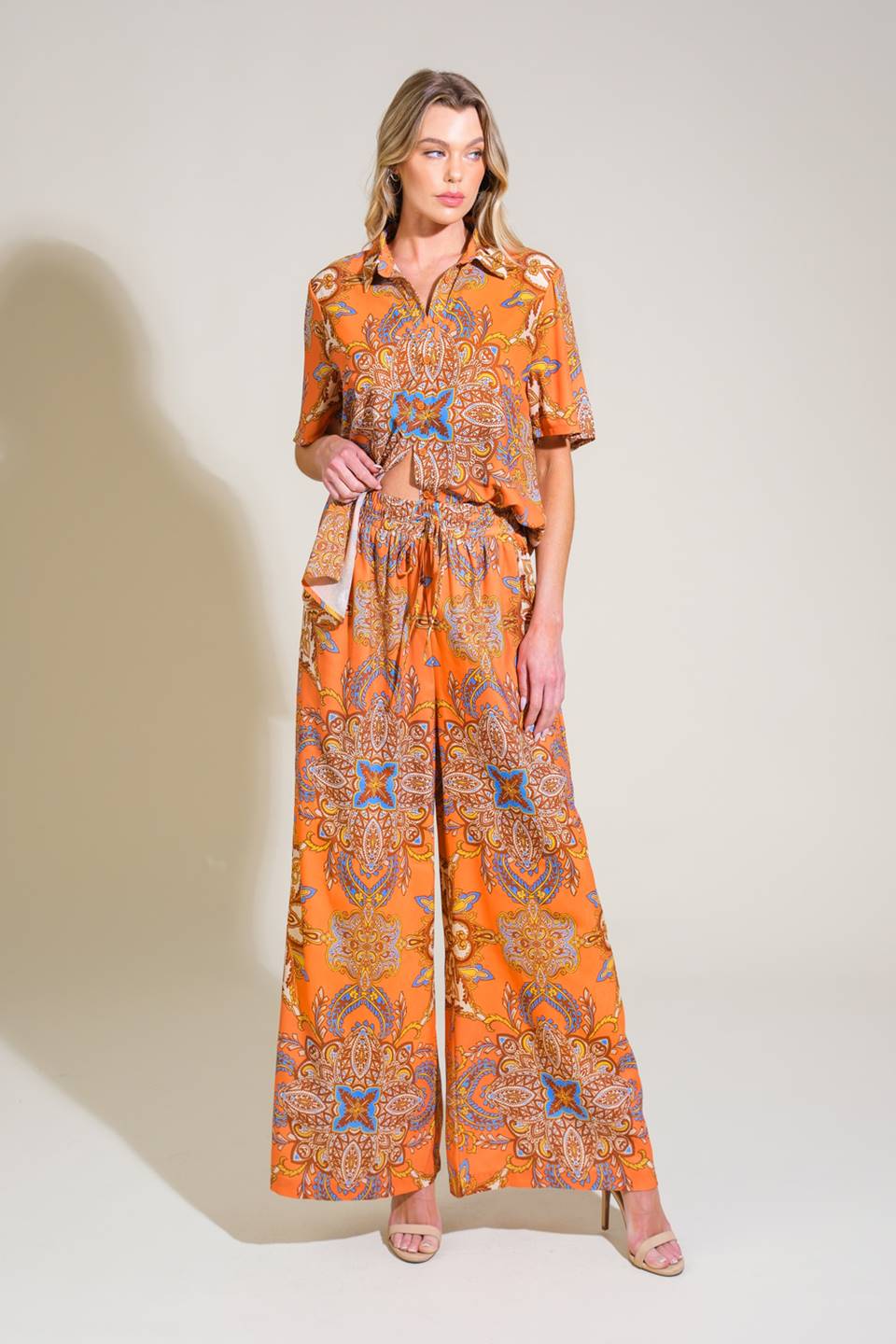 COUNTRYSIDE CHARM WOVEN PANTS - By Baano