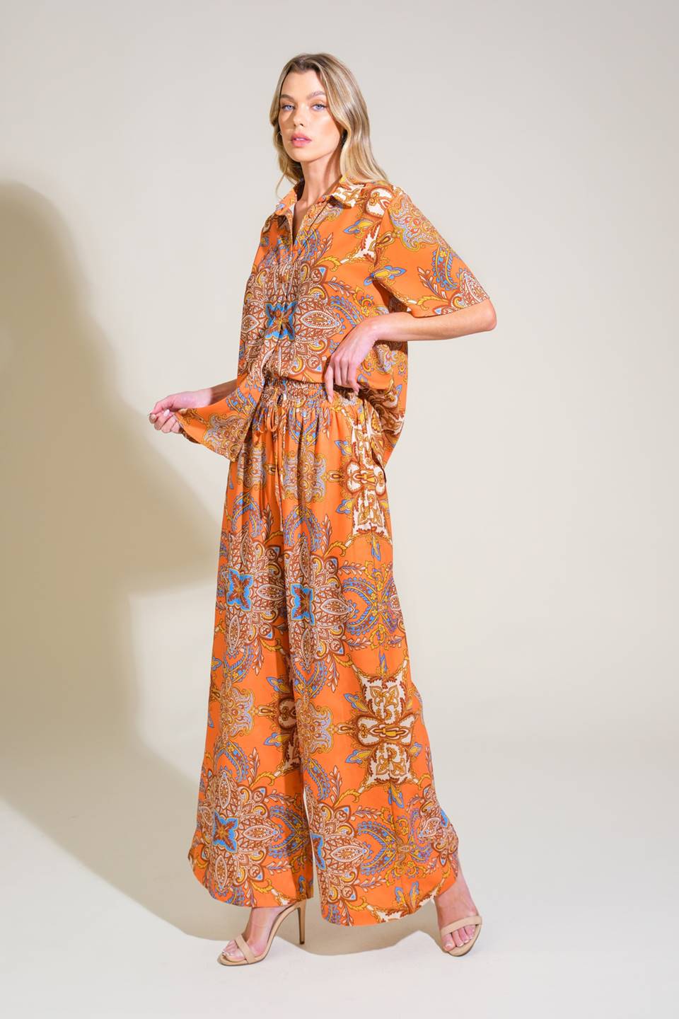 COUNTRYSIDE CHARM WOVEN PANTS - By Baano