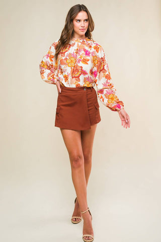 THE WAY OUT TWILL SKORT - By Baano