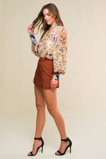 FLIRT FOR FUN WOVEN SKORT - By Baano