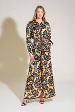 MIDNIGHT OASIS WOVEN JUMPSUIT - By Baano