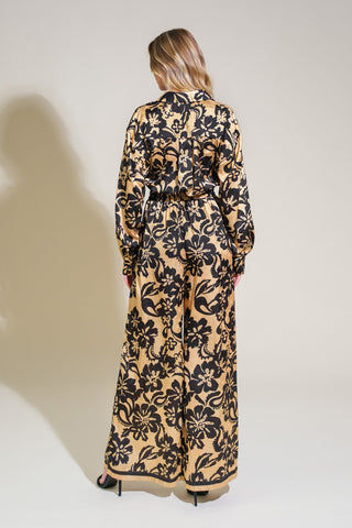MIDNIGHT OASIS WOVEN JUMPSUIT - By Baano