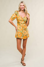 ITALIAN ROMANCE WOVEN SKORT ROMPER - By Baano