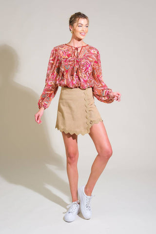 ALL THE SAME WOVEN SKORT - By Baano