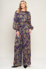 WHISPERING PINES WOVEN JUMPSUIT