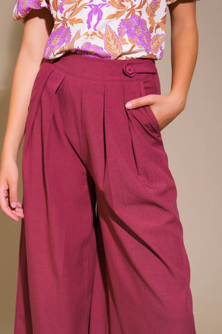 TERRACE VIEWS WOVEN PANTS - By Baano
