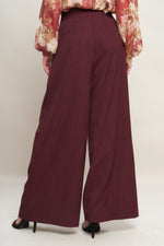 SWEET REMINISCENCE WOVEN WIDE LEG PANTS - By Baano