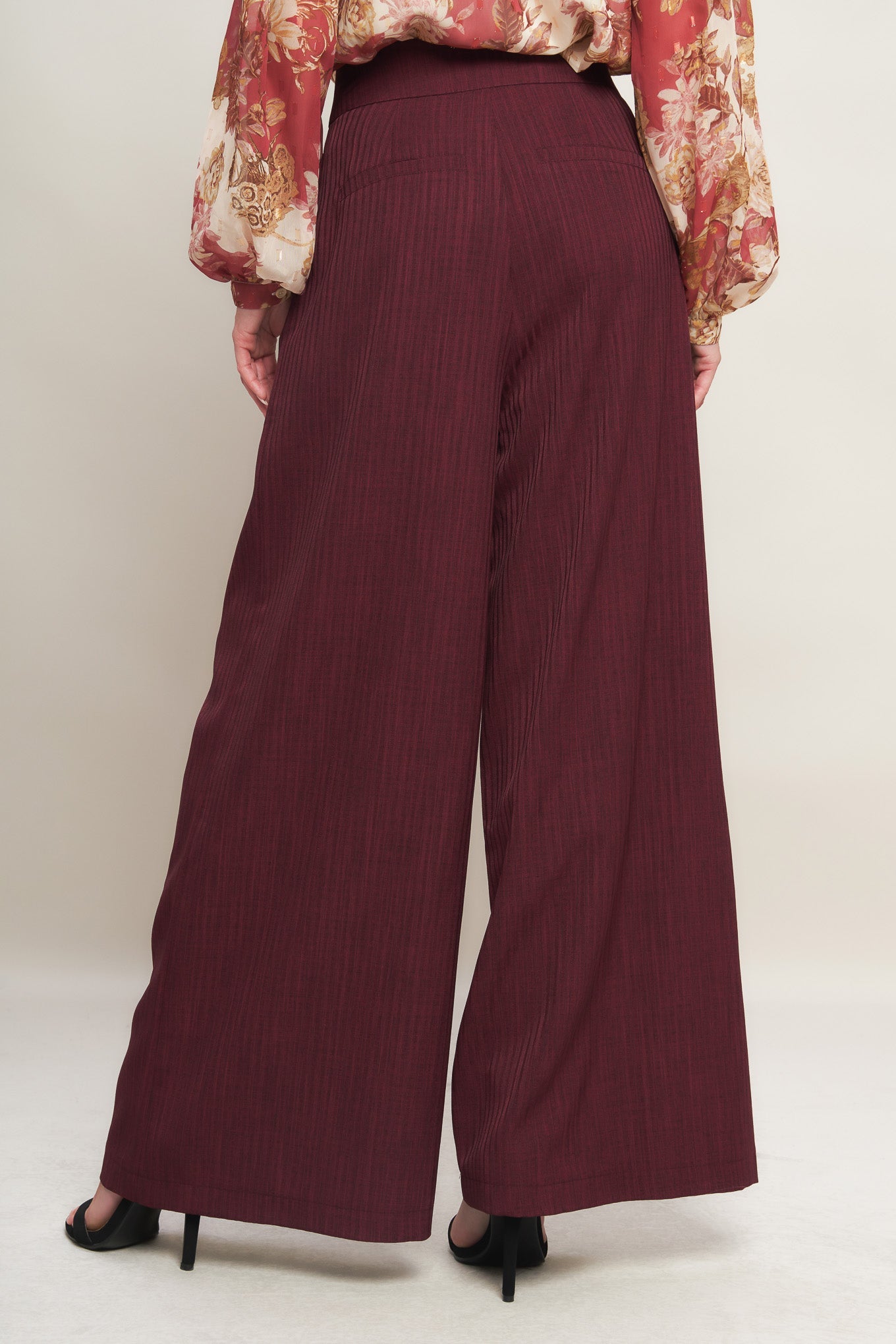 SWEET REMINISCENCE WOVEN WIDE LEG PANTS - By Baano