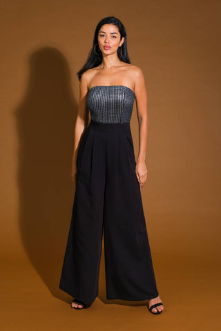 GLIMPSE OF GRACE WOVEN JUMPSUIT - By Baano