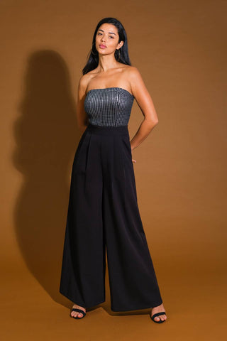 GLIMPSE OF GRACE WOVEN JUMPSUIT - By Baano