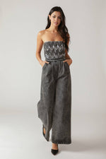 DELICATE TOUCH DENIM JUMPSUIT - By Baano
