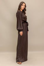 ESPRESSO WHISPER WOVEN JUMPSUIT - By Baano