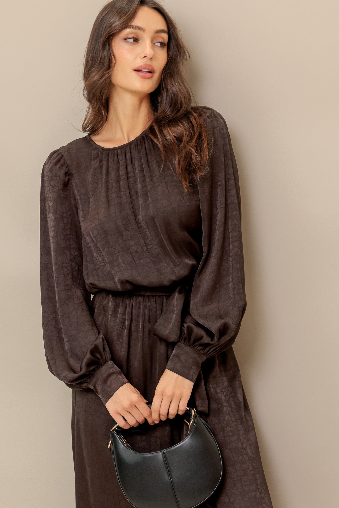 ESPRESSO WHISPER WOVEN JUMPSUIT - By Baano