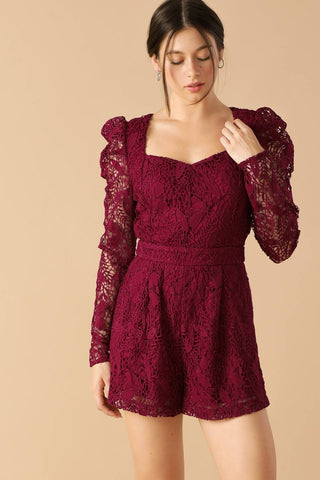 DAYS GO BY LACE WOVEN ROMPER - By Baano