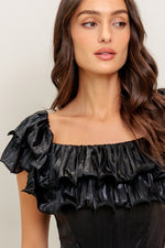 ANGEL EYES COATED WOVEN JUMPSUIT - By Baano