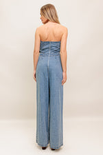 URBAN HARNESS DENIM JUMPSUIT - By Baano