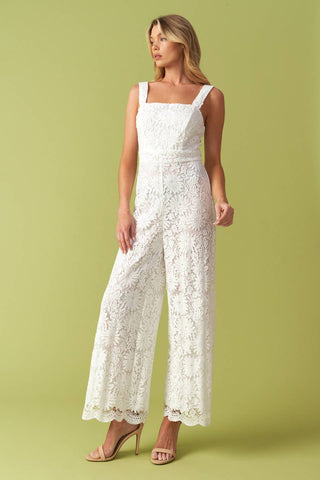 IT'S ALL BEEN DONE WOVEN LACE JUMPSUIT - By Baano