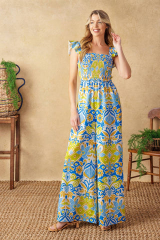 NO NEED TO WORRY WOVEN JUMPSUIT - By Baano
