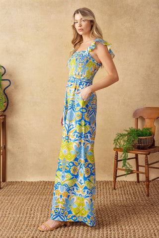 NO NEED TO WORRY WOVEN JUMPSUIT - By Baano