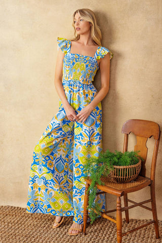 NO NEED TO WORRY WOVEN JUMPSUIT - By Baano