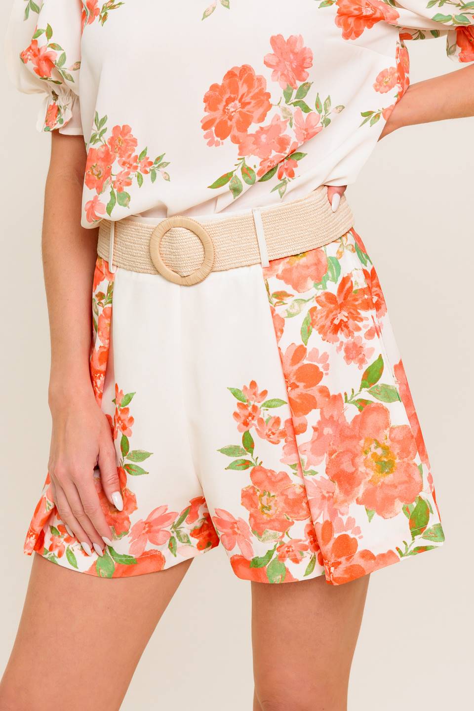 LOVELY DAYS IVORY WOVEN SHORT - By Baano