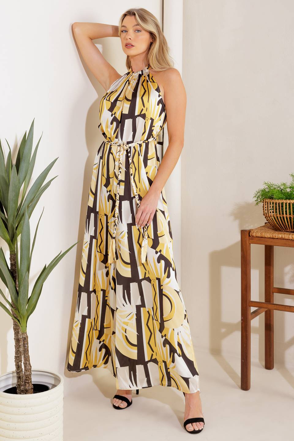 PASSING GLANCES WOVEN JUMPSUIT - By Baano