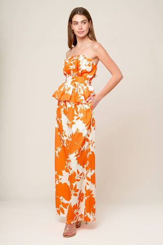 TIME FOR ORANGE TEA WOVEN PANTS - By Baano