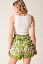 DISTANT ECHOES GREEN SHORTS - By Baano