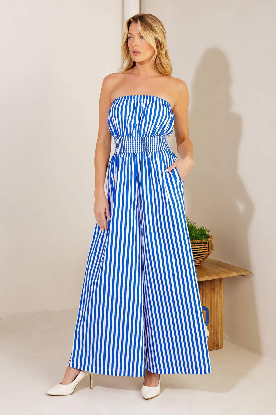 FINALLY MY TIME WOVEN JUMPSUIT - By Baano