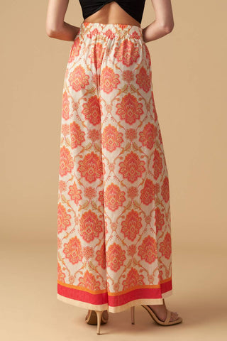 INTO THE NIGHT WOVEN WIDE LEG PANTS - By Baano