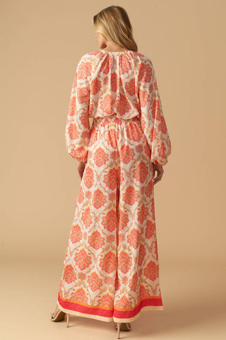 INTO THE NIGHT WOVEN WIDE LEG PANTS - By Baano