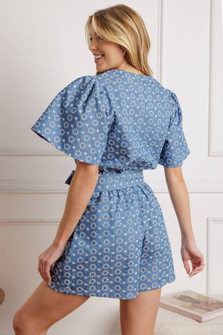 RISING PETALS WOVEN ROMPER - By Baano