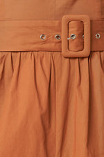 ELEVATED ICON BROWN WOVEN JUMPSUIT - By Baano