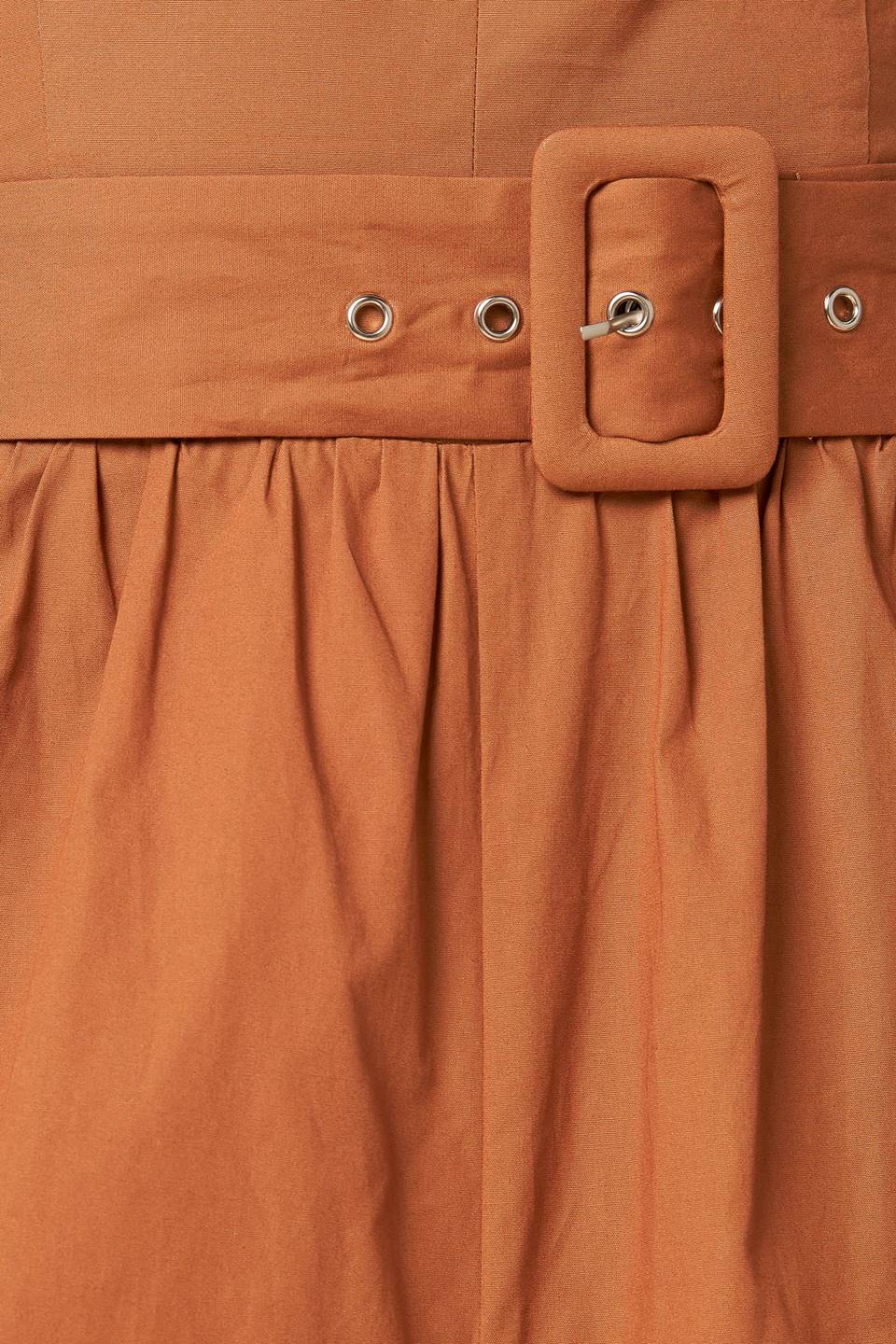 ELEVATED ICON BROWN WOVEN JUMPSUIT - By Baano