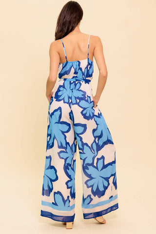 A NOVEL APPROACH NAVY WOVEN JUMPSUIT - By Baano