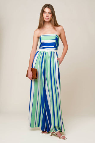 RIVERSIDE SIPS WOVEN JUMPSUIT - By Baano