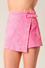 URBAN LEGEND PINK ACID WOVEN SKORT - By Baano