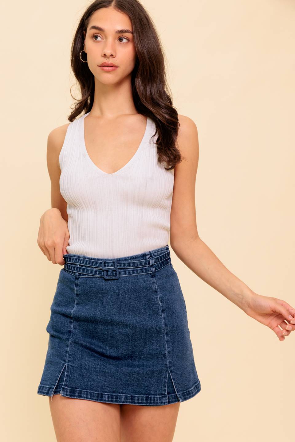 SUNDAY AFTERNOONS MEDIUM INDIGO SKORT - By Baano