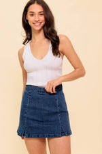 SUNDAY AFTERNOONS MEDIUM INDIGO SKORT - By Baano