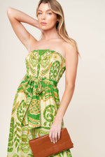 CAMERON MEADOW GREEN WOVEN JUMPSUIT - By Baano