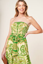 CAMERON MEADOW GREEN WOVEN JUMPSUIT - By Baano