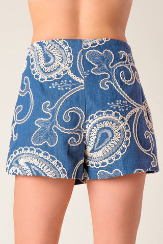 CARA LA FRANCE WOVEN SKORT - By Baano
