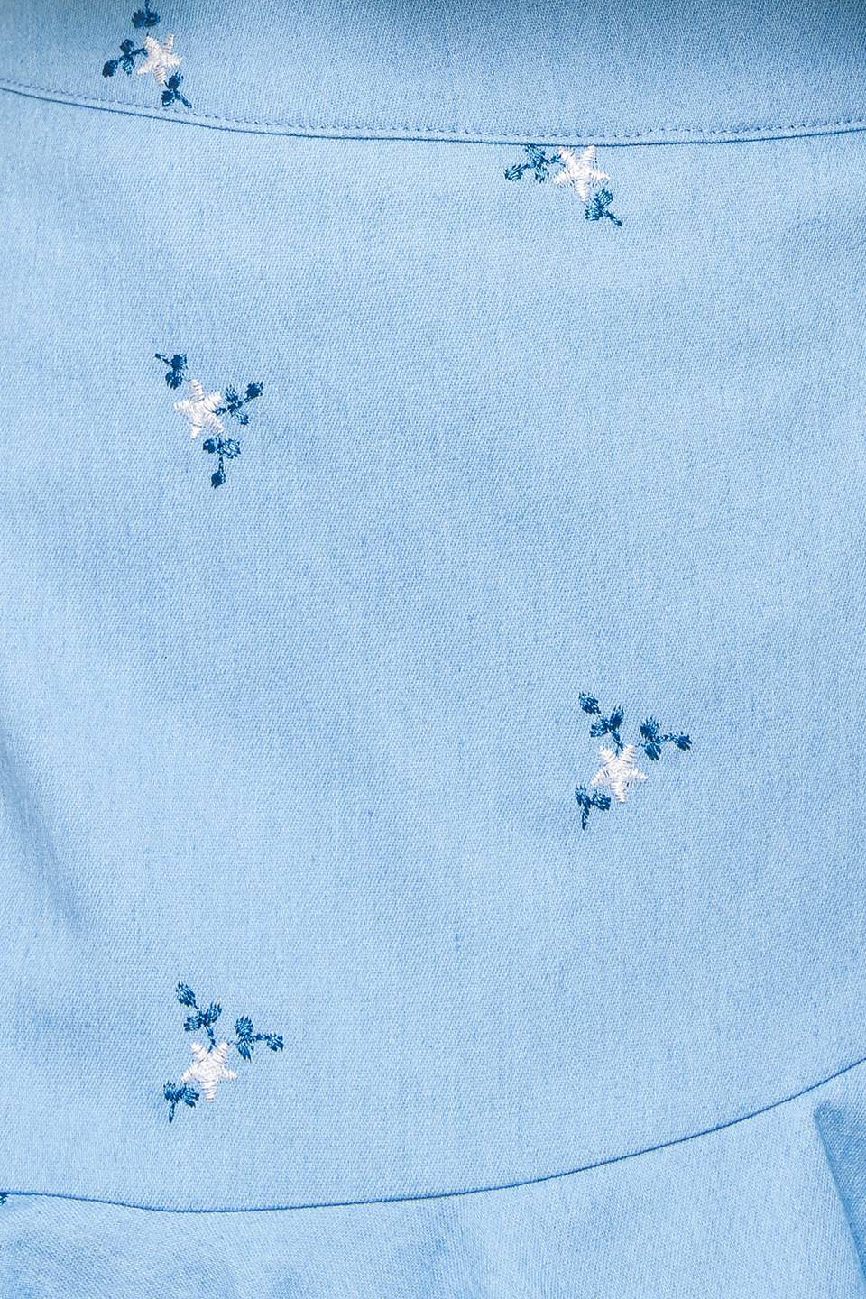 MOMENT OF CLARITY LIGHT INDIGO WOVEN SKORT - By Baano