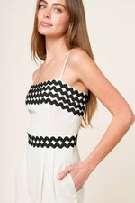 MEET AT THE PIER CREAM WOVEN JUMPSUIT - By Baano