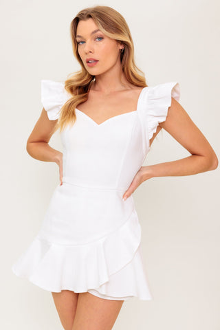 EXPLORING NEW CITIES WOVEN SKORT ROMPER Flying Tomato