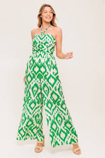 ANGELIC TOUCH GREEN WOVEN JUMPSUIT - By Baano