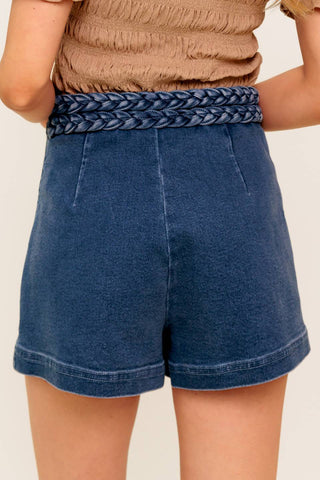 FRENCH MOSS DENIM SKORT - By Baano