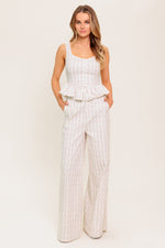 CITRUS FLOW IVORY WOVEN PANTS - By Baano