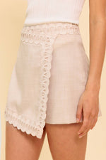 SURFING BY MOONLIGHT WOVEN SKORT - By Baano