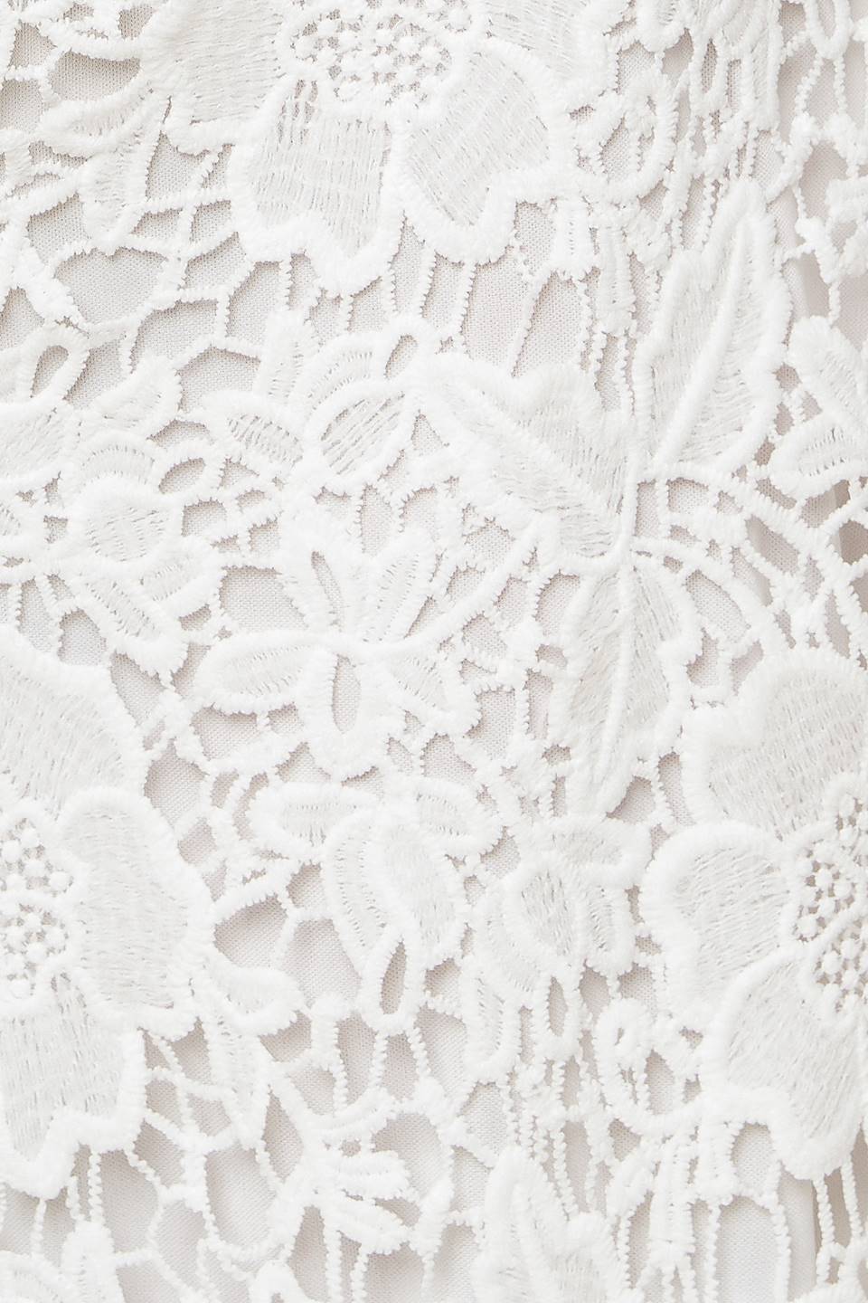 JUST ENOUGH OFF WHITE WOVEN LACE JUMPSUIT - By Baano